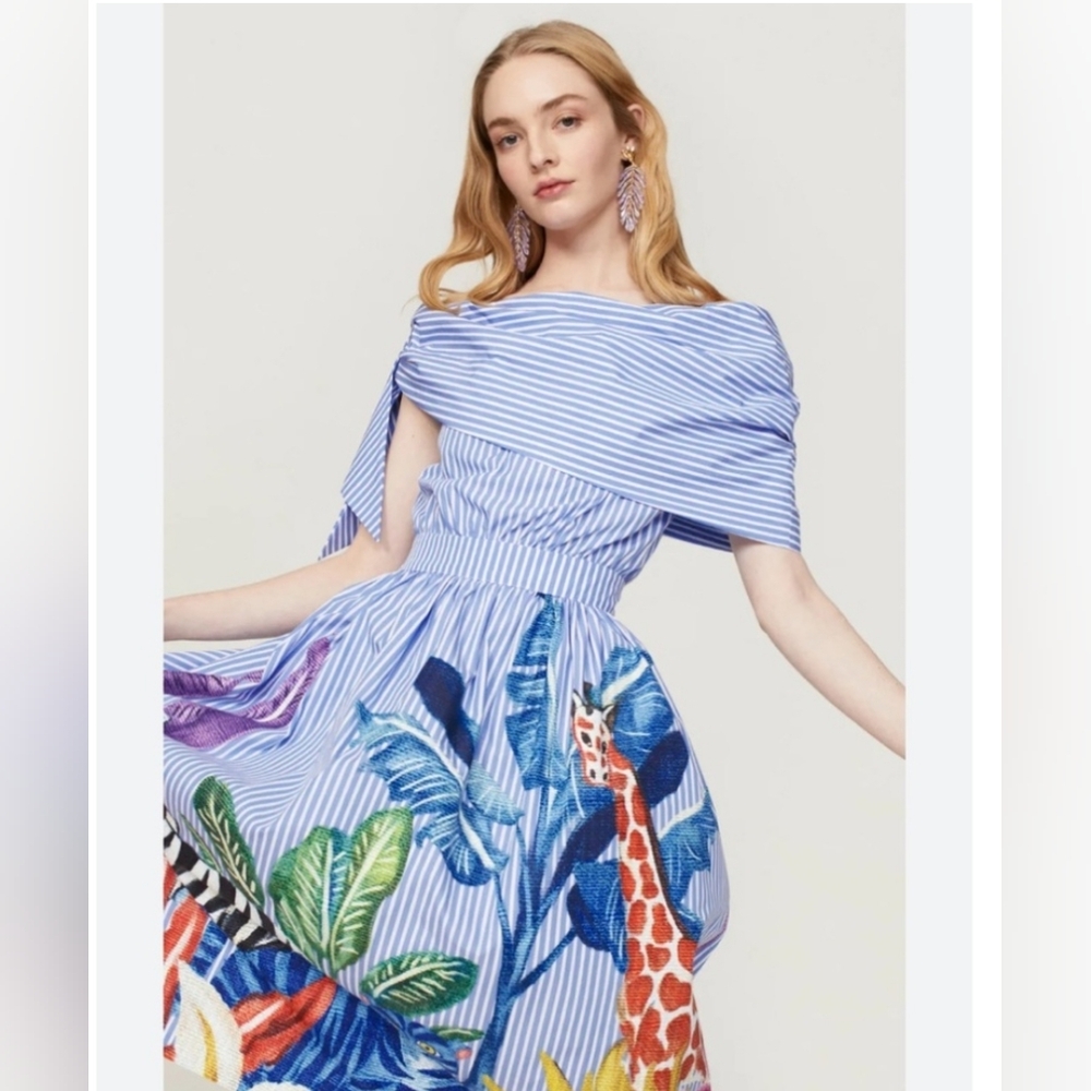 Stella Jean Pinstriped Dress